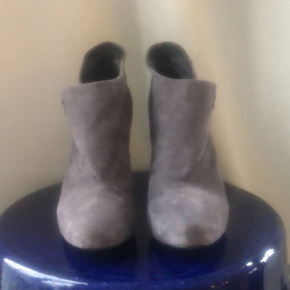 Leather boots heels stiletto almond toe platform dress bootie Victoria secret - Picture 5 of 14